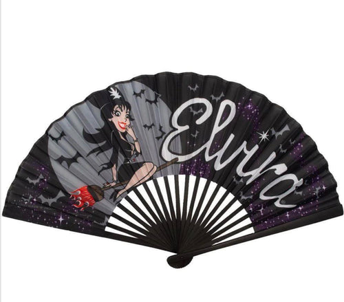 Elvira Bewitched Fabric Fan