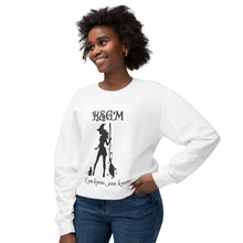 Hot Spooky Goth Mom Unisex Lightweight Crewneck Sweatshirt