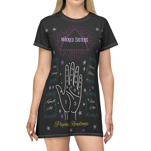 New! Psychic Readings T-Shirt Dress