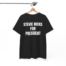 Stevie Nicks For President (Black) Unisex Heavy Cotton Tee