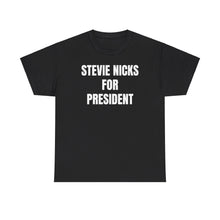 Stevie Nicks For President (Black) Unisex Heavy Cotton Tee