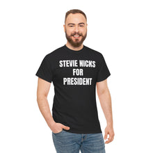 Stevie Nicks For President (Black) Unisex Heavy Cotton Tee