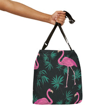 Large Print Flamingos Adjustable Tote Bag