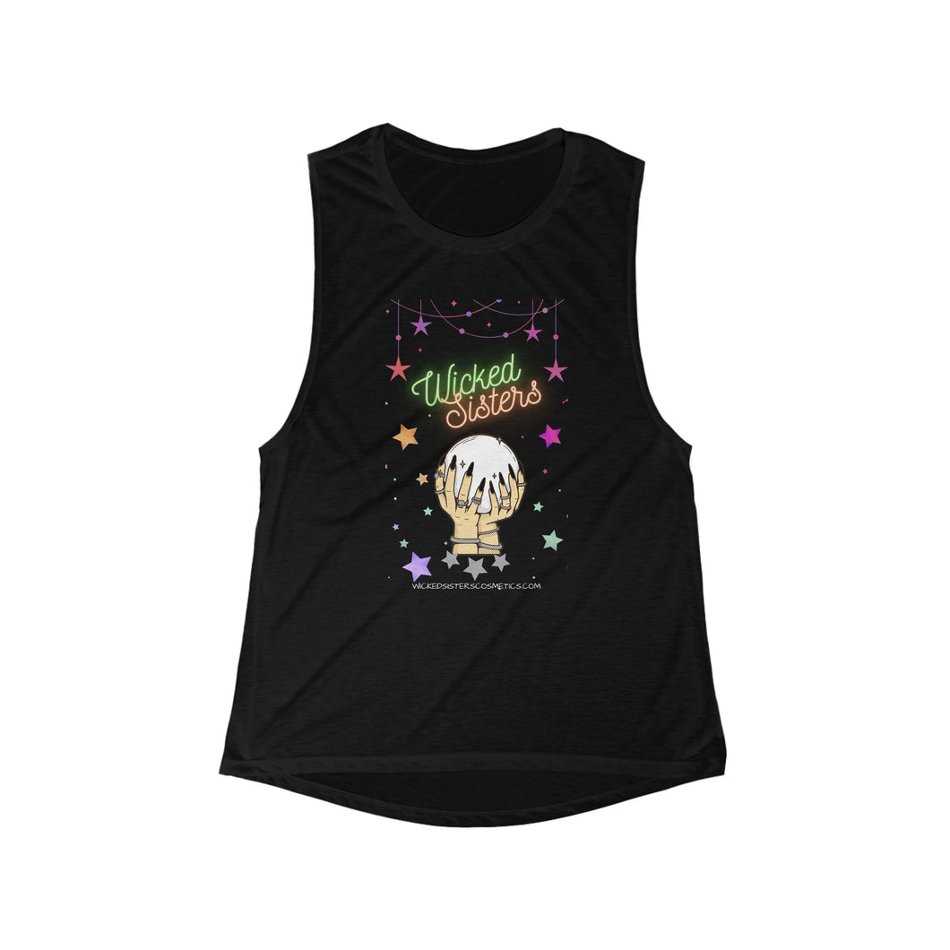 Wicked Sisters Women's Flowy Scoop Muscle Tank