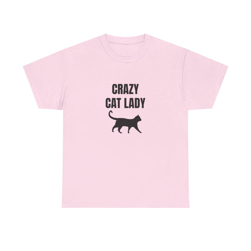 Crazy Cat 🐈‍⬛ Lady Unisex Heavy Cotton Tee