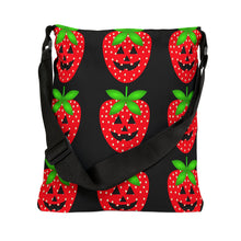 Summerween Strawberries Adjustable Tote Bag