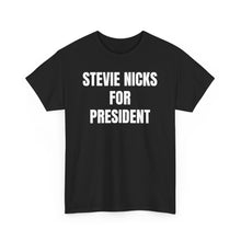 Stevie Nicks For President (Black) Unisex Heavy Cotton Tee