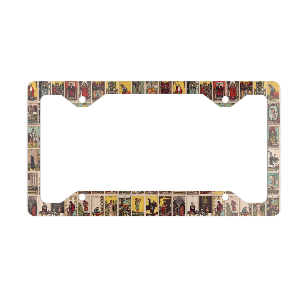 Wicked Tarot Card Metal License Plate Frame
