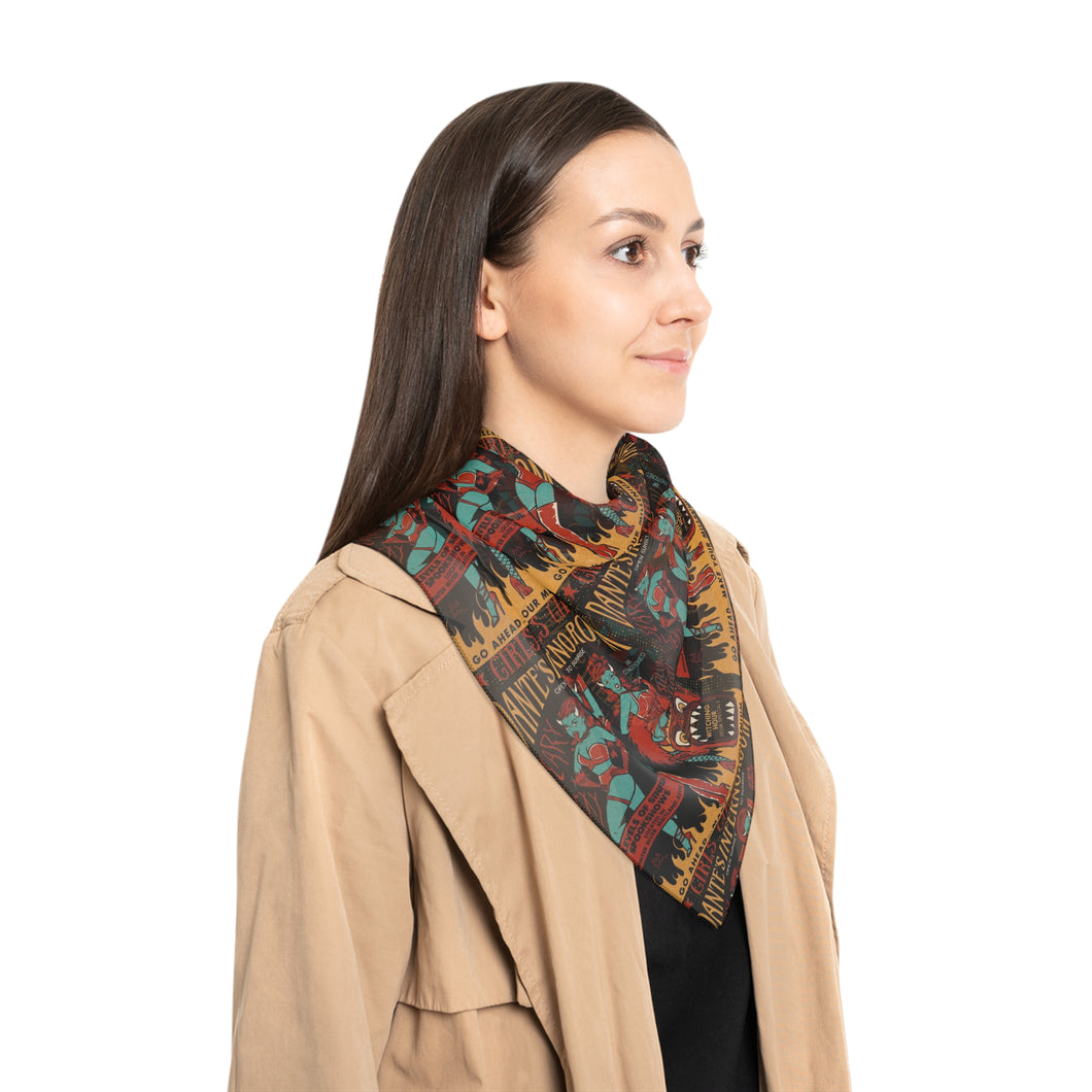 Dante’s Inferno Poly Sheer Scarf