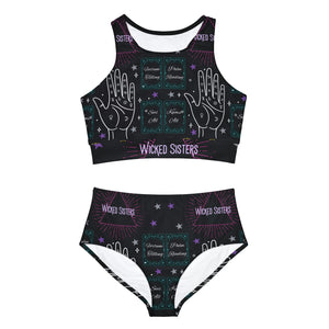 Palmistry Reading Sporty Bikini Set