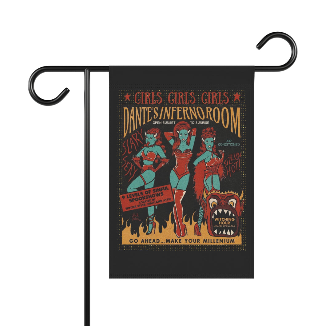 Welcome to Dante’s Inferno Room Garden & House Banner