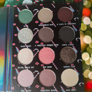 What’s Your Favorite Christmas Movie? 12 Color Eyeshadow Palette (Scary Christmas Movies Inspired)