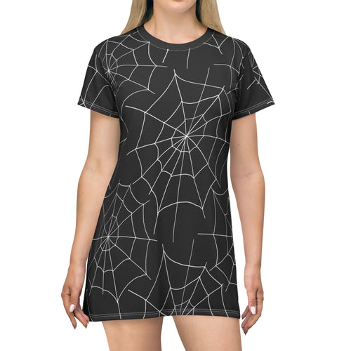 Spiderwebs T-Shirt Dress