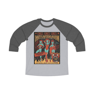 Dante’s Inferno Unisex Tri-Blend 3\4 Raglan Tee