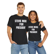 Stevie Nicks For President (Black) Unisex Heavy Cotton Tee