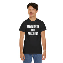 Stevie Nicks For President (Black) Unisex Heavy Cotton Tee