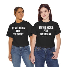 Stevie Nicks For President (Black) Unisex Heavy Cotton Tee