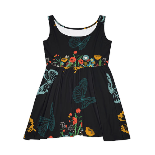 Midnight Butterflies Women's Skater Dress