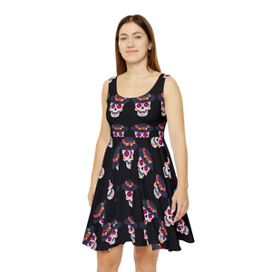 Dia De Los Muertos Hat Women's Skater Dress