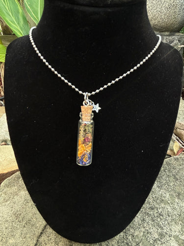 Love & Attract Glass Vial Pendant Necklace - by Haus of Witches