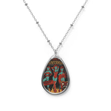 Dante’s Inferno Room Oval Necklace