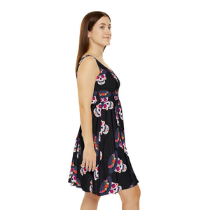 Dia De Los Muertos Hat Women's Skater Dress