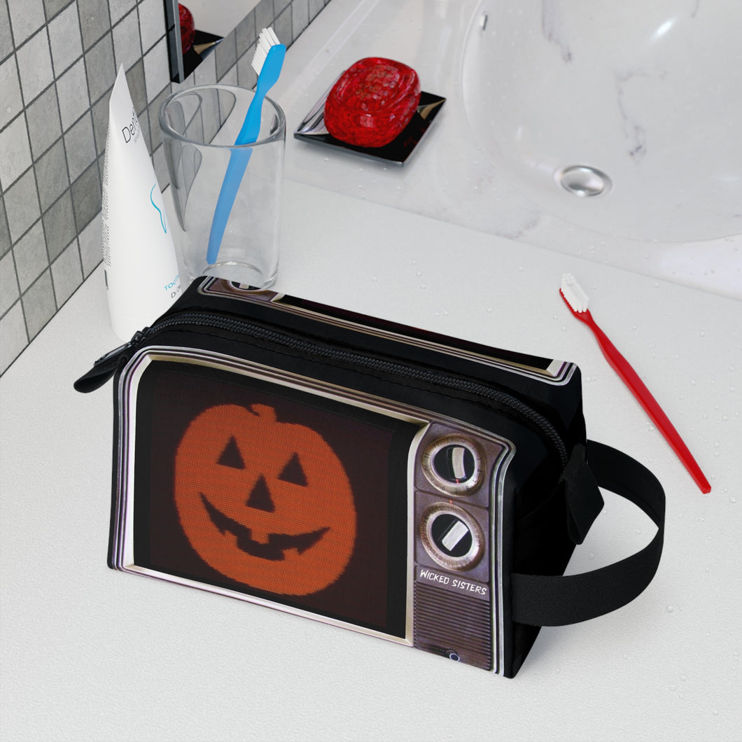 TV Pumpkin Unisex Toiletry Bag