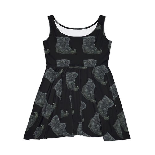 Witch Boots Women's Skater Dress