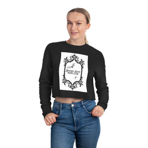 Spooky Goth Moms Club Women's Cropped Sweatshirt