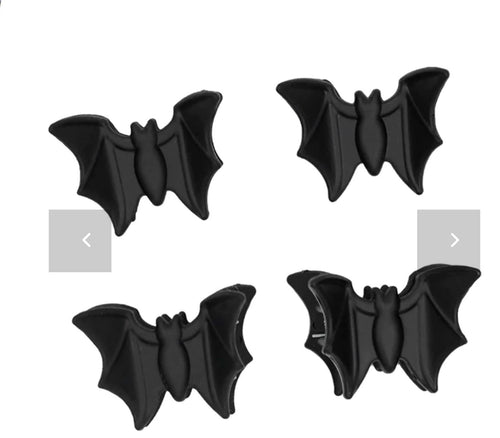 Black Bat Mini Claw Clip Set