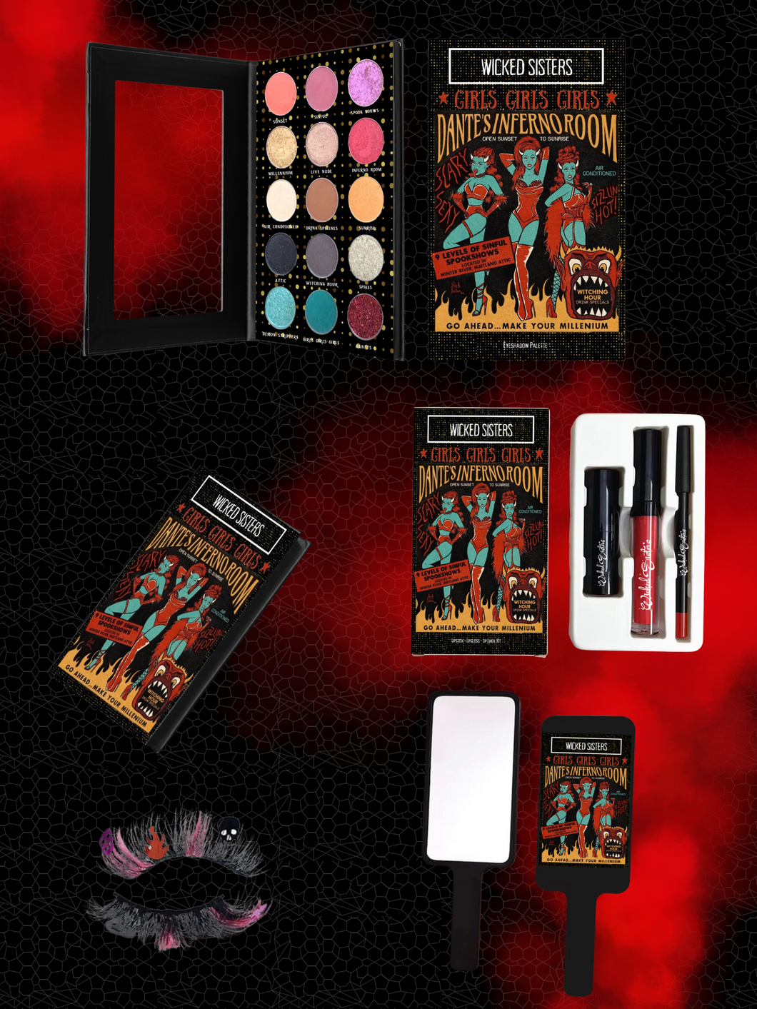 Dante’s Inferno Room Eye Shadow Palette Bundle