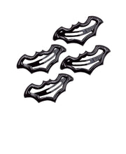 Bat Snap Hair Clips Black