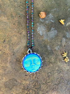 Witches Moon Iridescent Necklace - by Haus of Witches