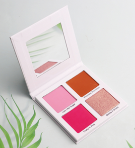 New Wave Collection 4 Color Blusher + Highlighter Palette (80s Synthwave inspired)